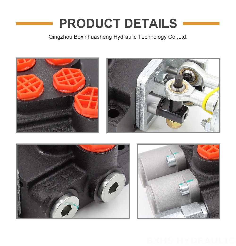 4 Spool Hydraulic Valve Monoblock P40-2OT Spool Hydraulic Valve | Factory Direct & Customizable detailed image